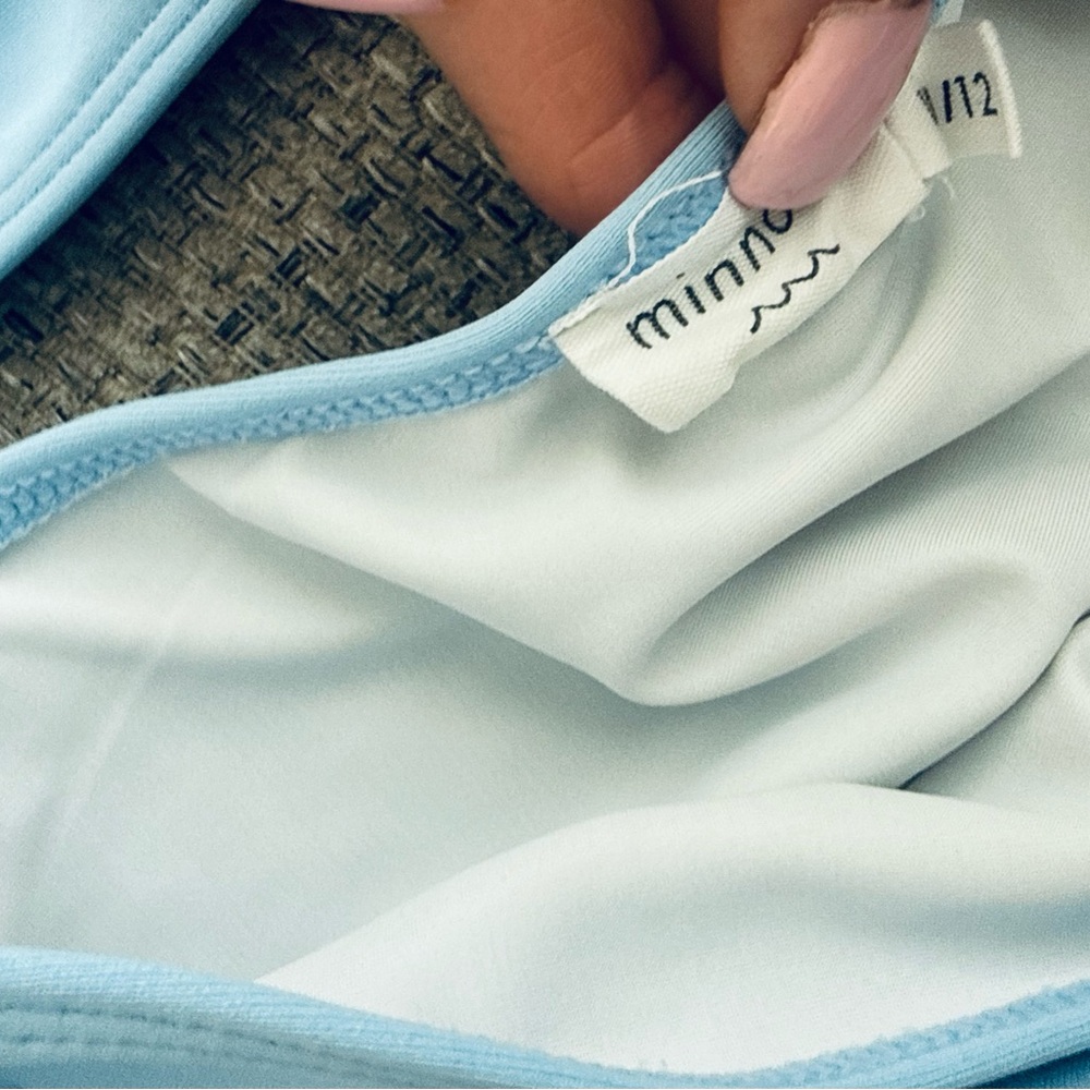 Girls' Light Blue Ruffle-Strap Bikini Set - Picture 3 of 3